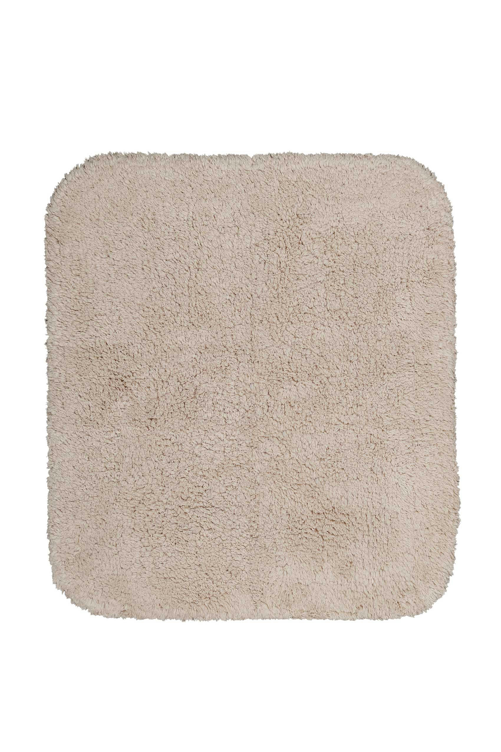 OLE - Tapis de bain doux beige sable coton 55x65