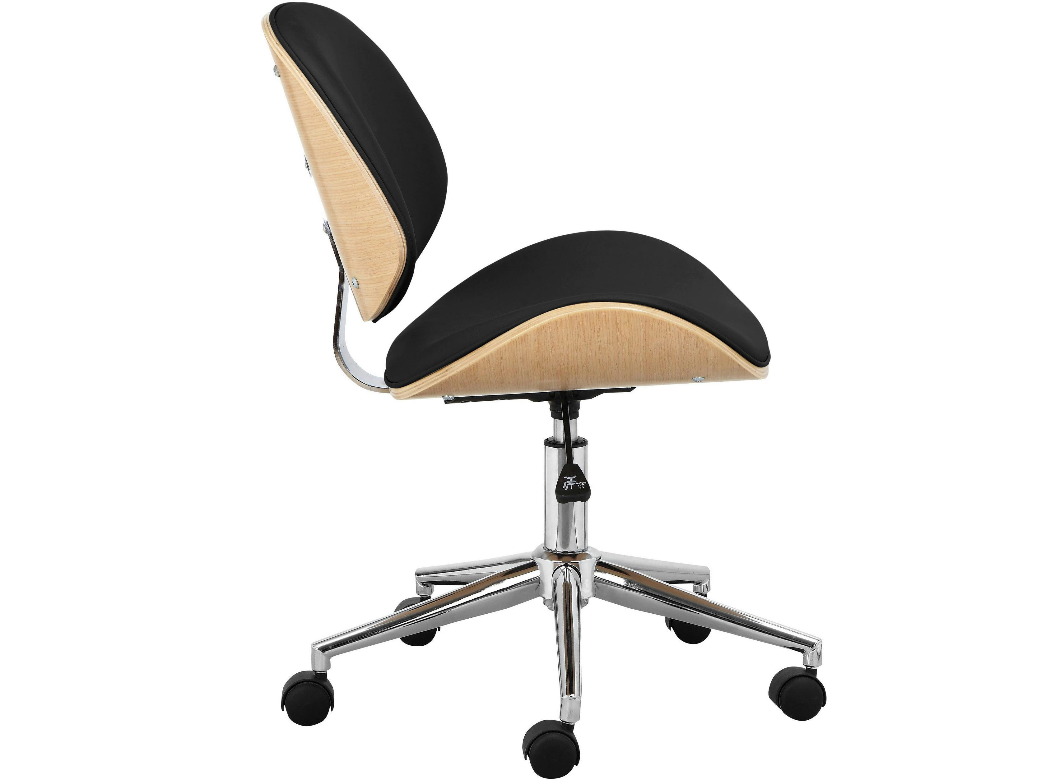 YOKO - Chaise de bureau en PU noir