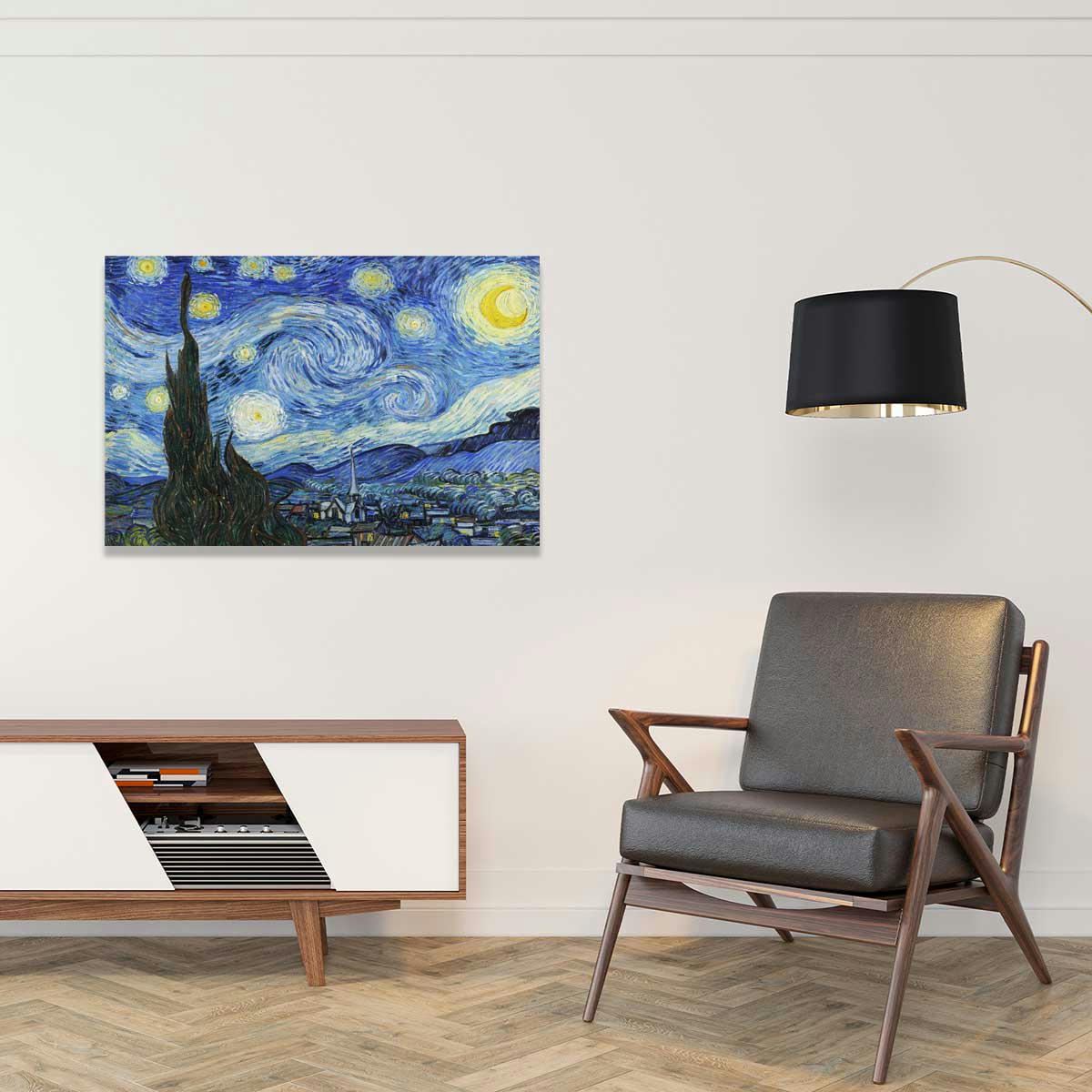 - Tableau célèbre La Nuit Etoilée de Vincent Van Gogh cm
