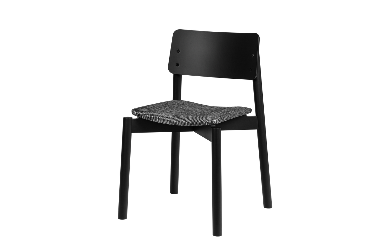 noo.ma WEM Gestoffeerde stoel - Vulcano Black
