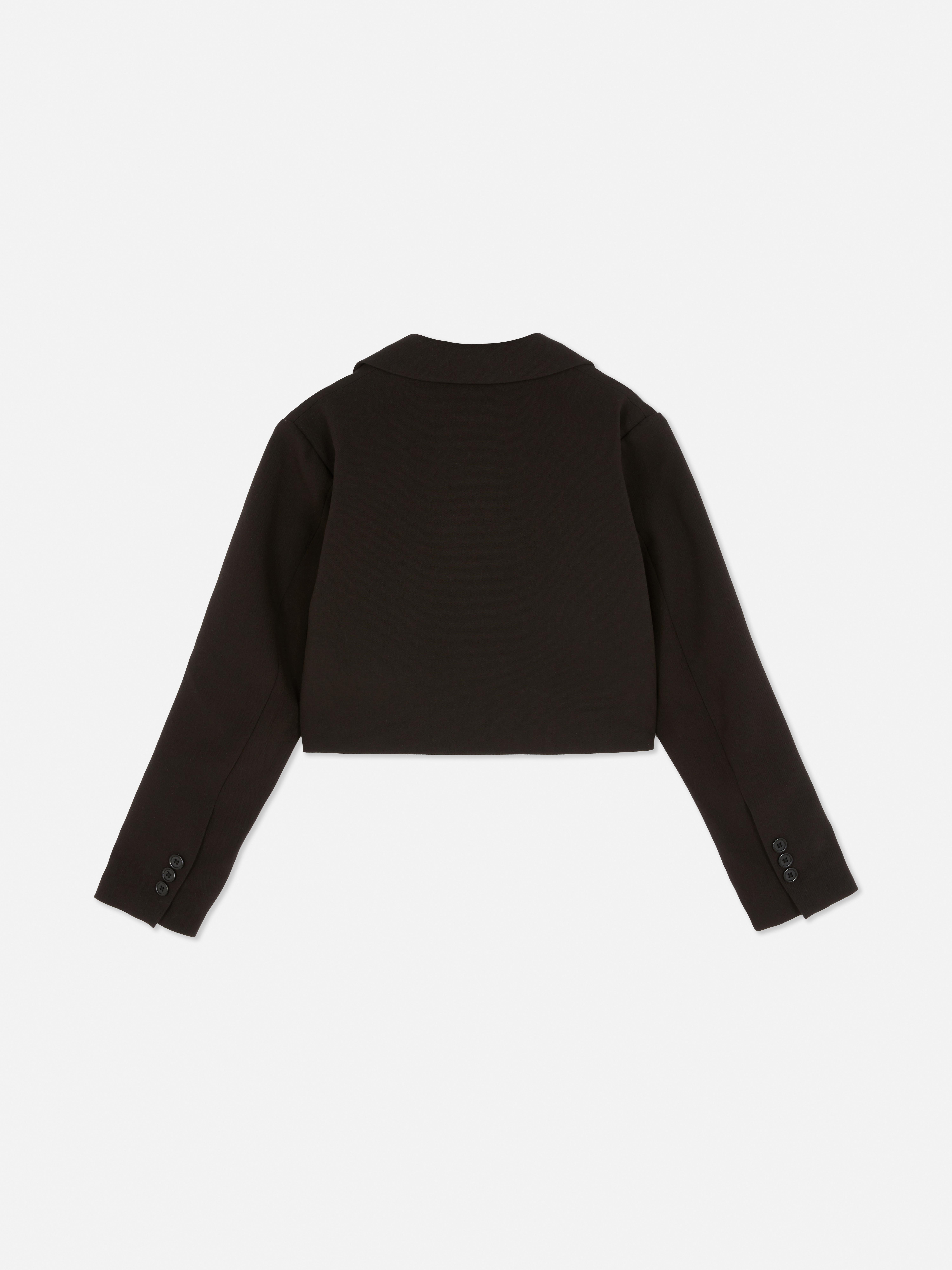 7-15yrs | Cropped Single-Breasted Blazer