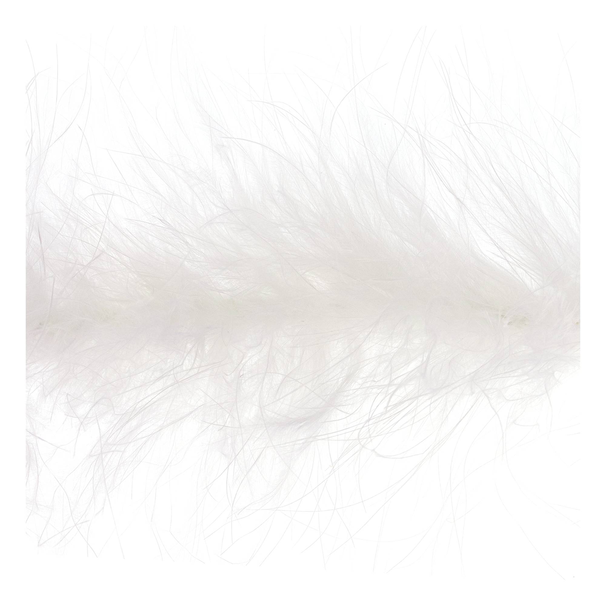 White Luxury Marabou Trim by the Metre