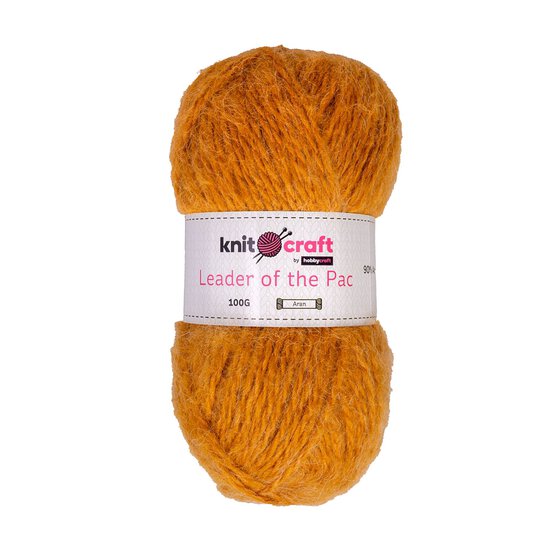 Knitcraft Yellow Leader of the Pac Aran Yarn 100g