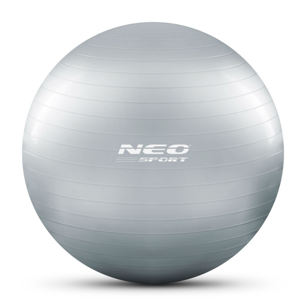 Piłka do ćwiczeń fitness Neo-Sport NS-951 65cm srebrna