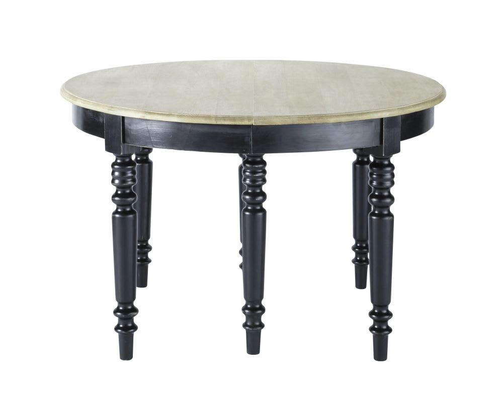 Valencay - Table à manger ronde extensible 6 à 14 personnes L125/325