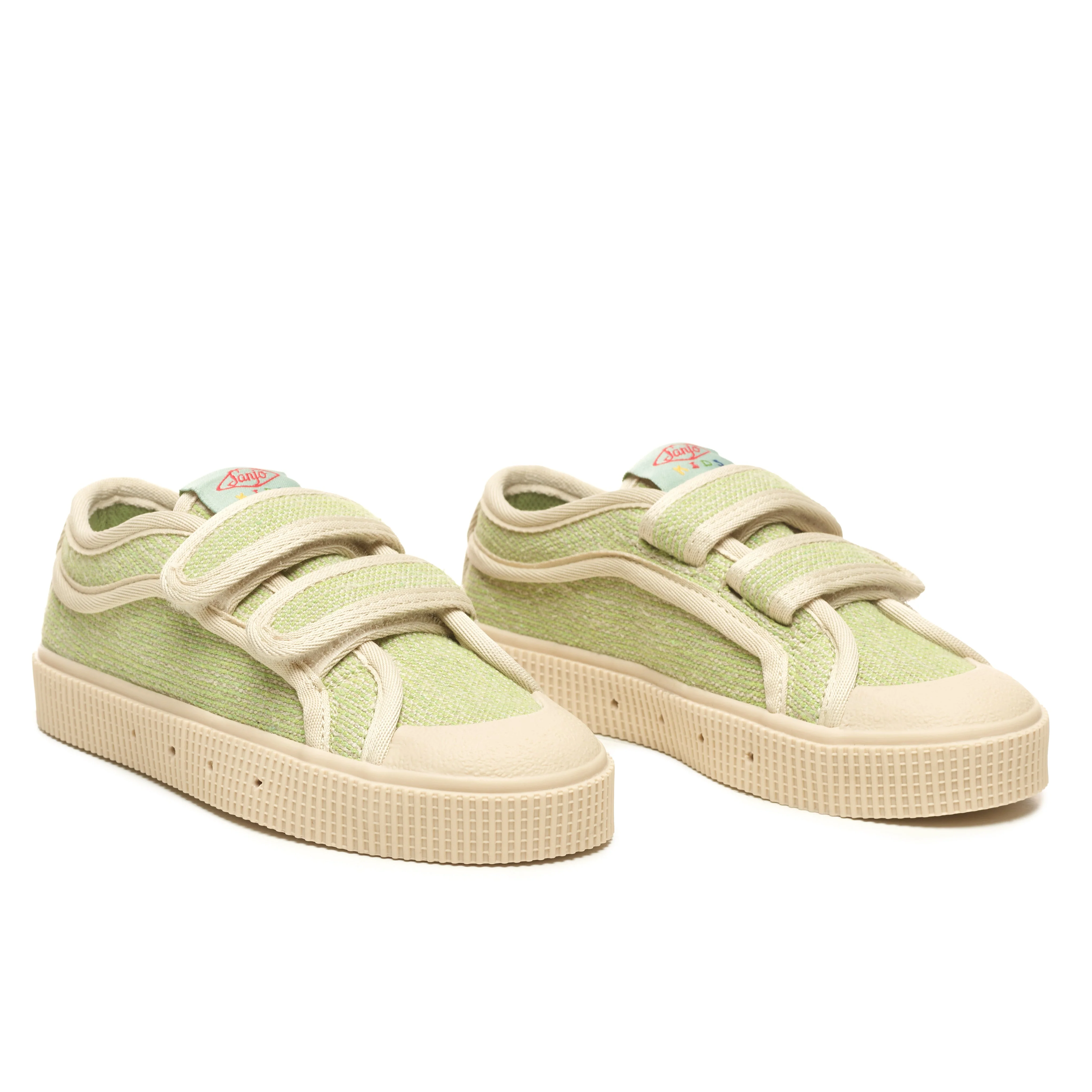 Sanjo Kids V200 Linen // Pistacho