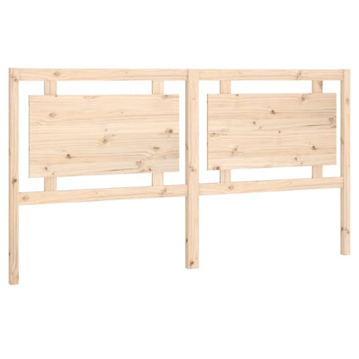 NNEVL Bed Headboard 185.5x4x100 cm Solid Wood Pine
