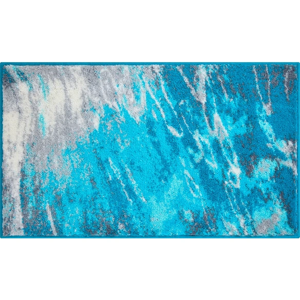Badematte »Magma«, BxL: 70 x 120 cm, türkis, aus 100% Polyacryl