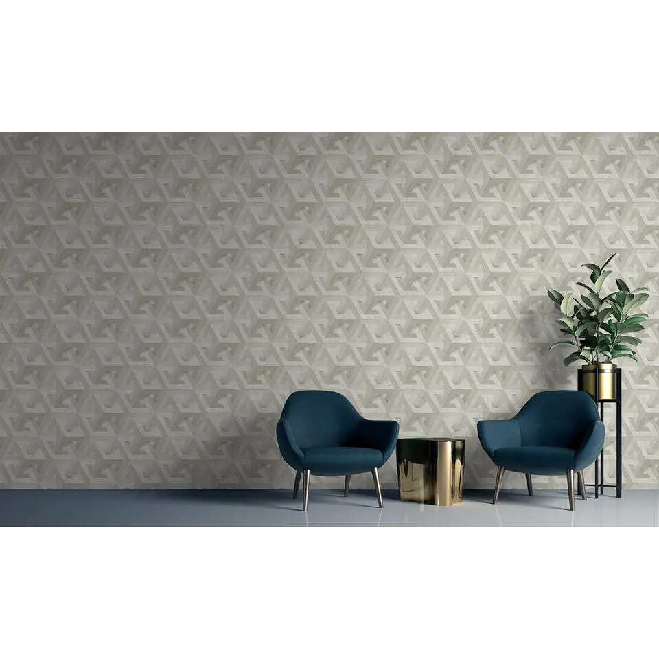 Dutch Wallcoverings - Onyx dessin lichtbeige - 0,53x10,05m