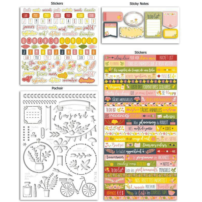 - Set de personnalisation bullet journal fleurs