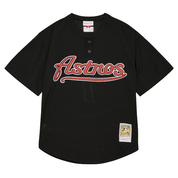 Craig Biggio Houston Astros Profile Big & Tall Cooperstown Collection Mesh Batting Practice Jersey - Black