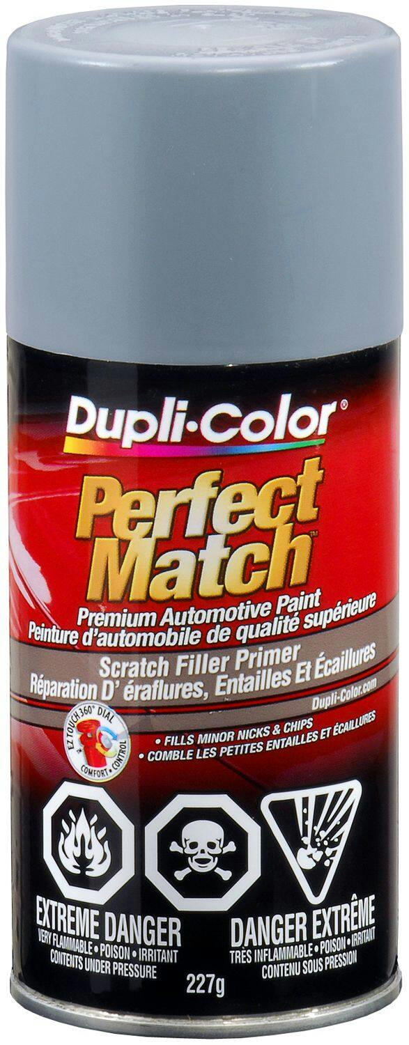 Dupli-Color Perfect Match Premium Acrylic Lacquer Automotive Aerosol Spray Paint, Scratch Filler Grey Primer, 227-g
