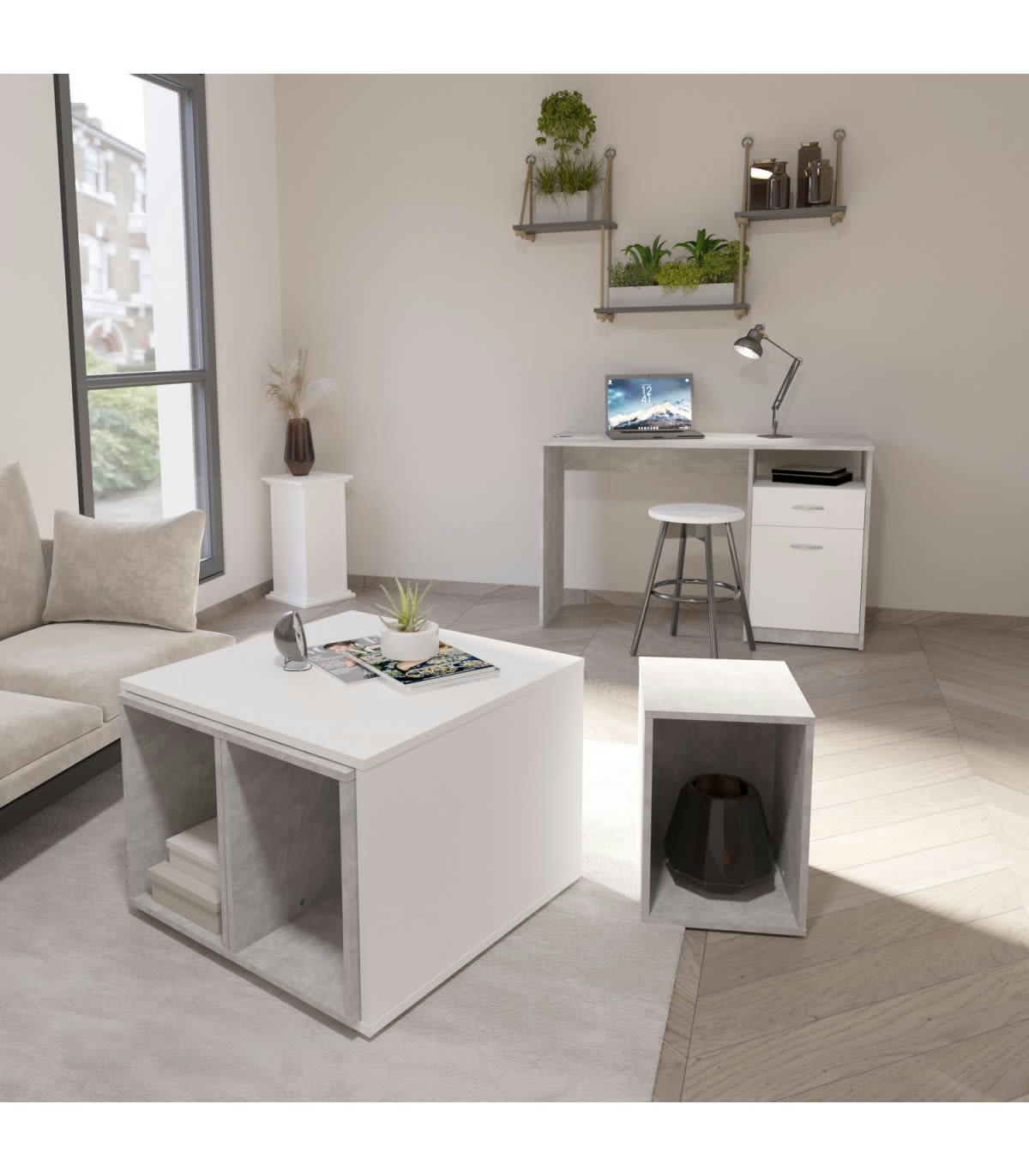 JOKER 2 - Table basse avec 4 éléments amovibles - L71,5 cm