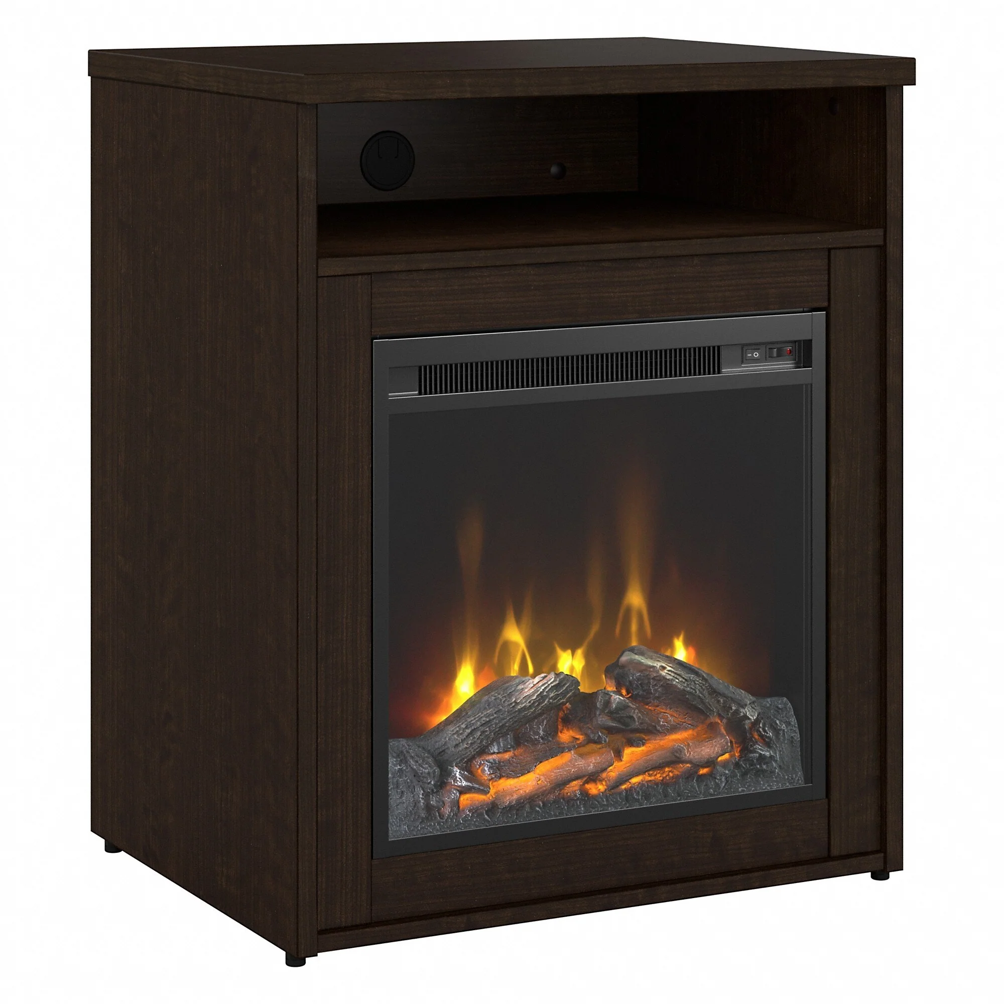 Series C 24W Electric Fireplace with Shelf by Bush Business Furniture