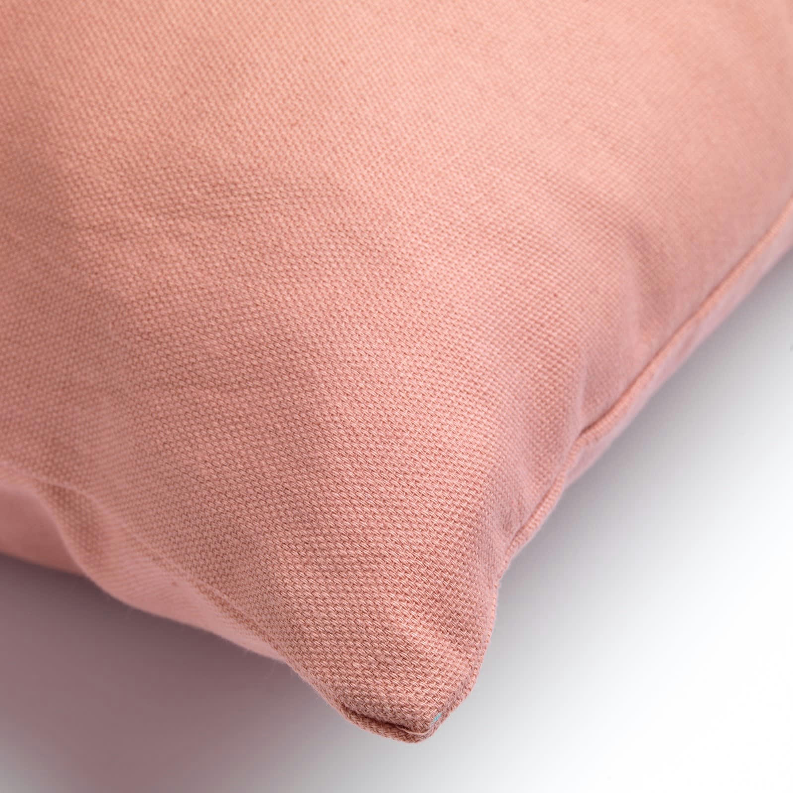 - Housse de coussin orange en coton-45x45 cm uni
