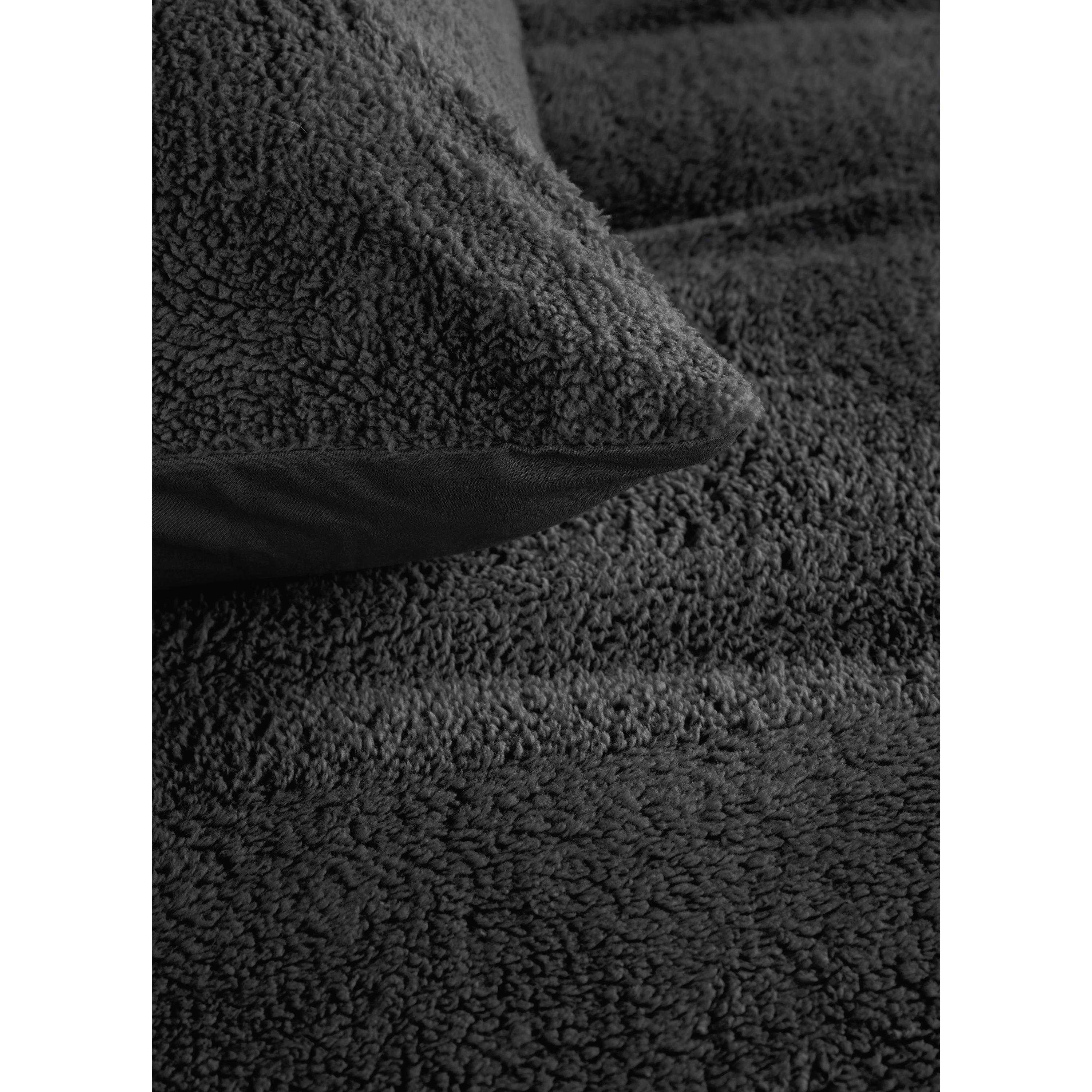Ambiante Plush Dekbedovertrek 200 x 200/220 cm - Antraciet