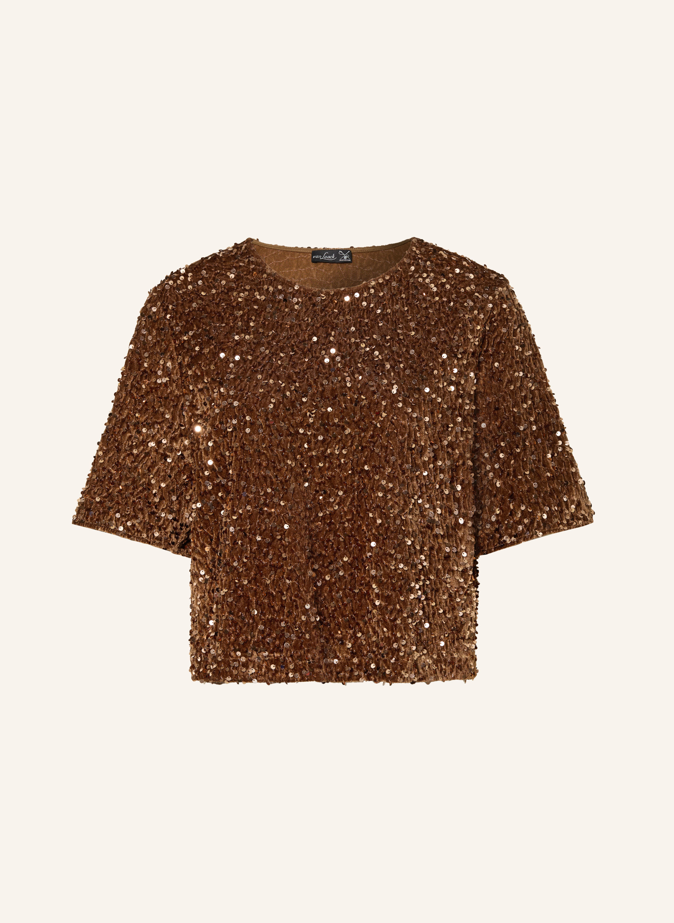 van Laack Nickishirt VL-JORINA-XX mit Pailletten