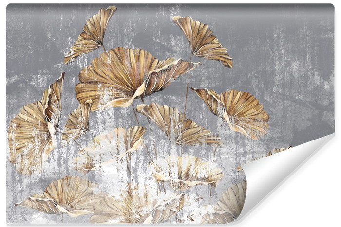 Fototapeta Abstrakcyjne złote liście 90x60cm