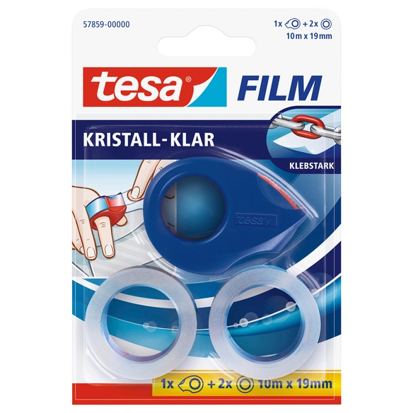 Klebeband, rot/blau, BxL: 9.5 x 2.7cm
