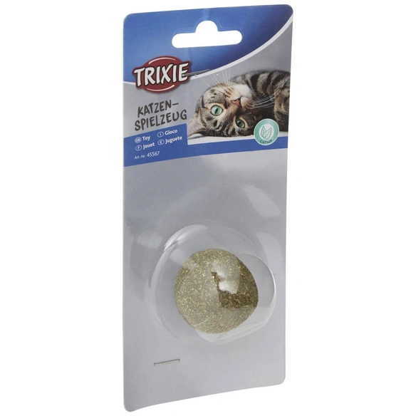 Katzenspielzeug, Catnip-Ball, natur, mit Schelle