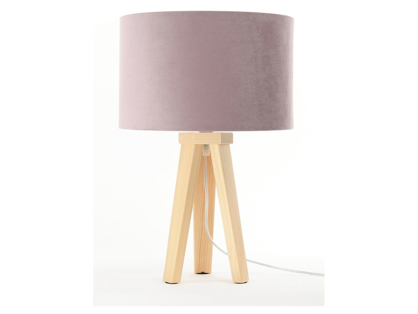 Lampa stołowa Jasmine bebe tkaninowa beżowo-różowa
