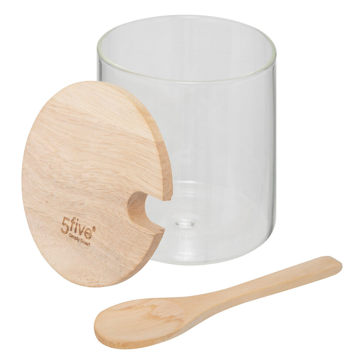 Açucareiro com colher em vidroHERMET 8,6x11cm