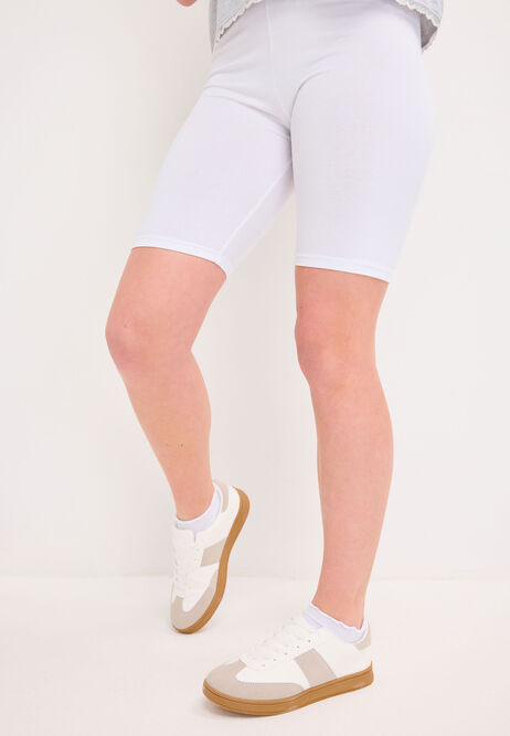 Older Girls 2pk Navy & White Cotton Rich Shorts