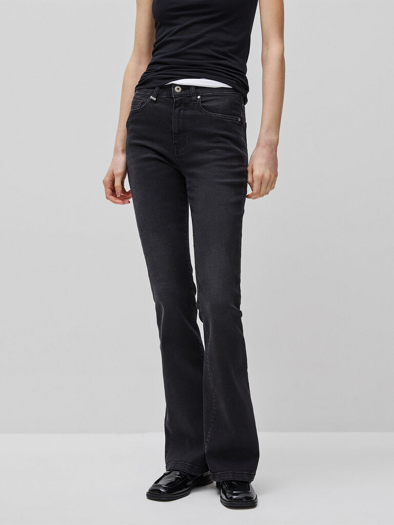 Stretch flare fit jeans