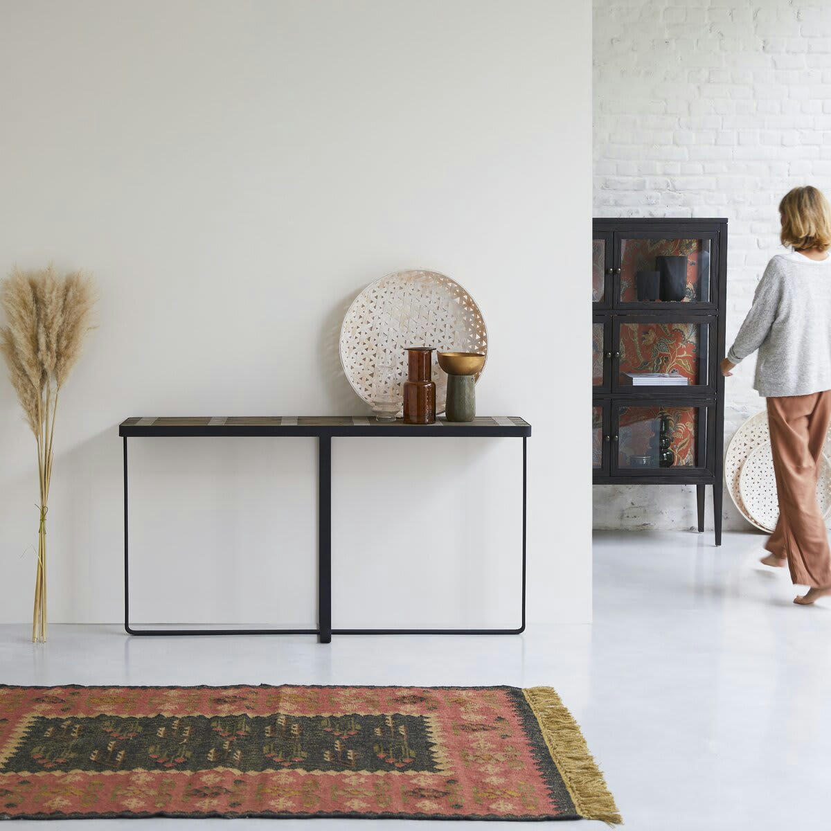 ANI - Console en pin massif et métal