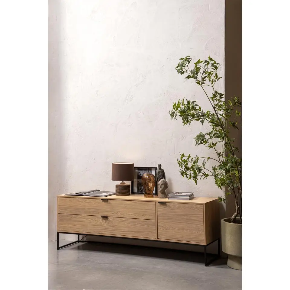 WOOOD Silas Tv-Meubel - Eiken - Melamine - 61x180x44