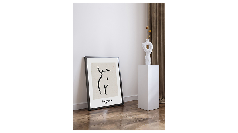 Obraz w ramieBody Art. Design No.1 53x73 cm