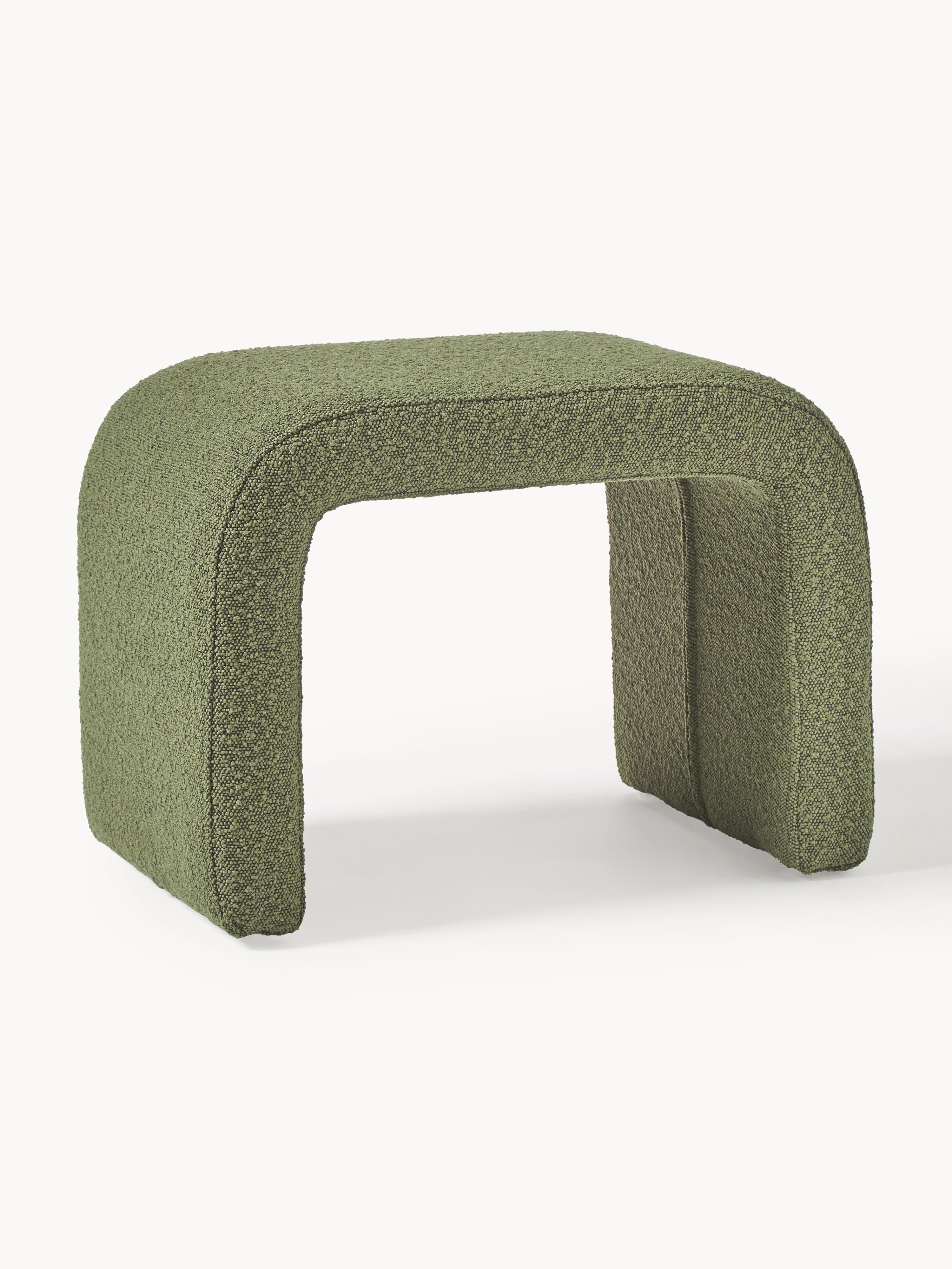 Bouclé-Polsterhocker Penelope