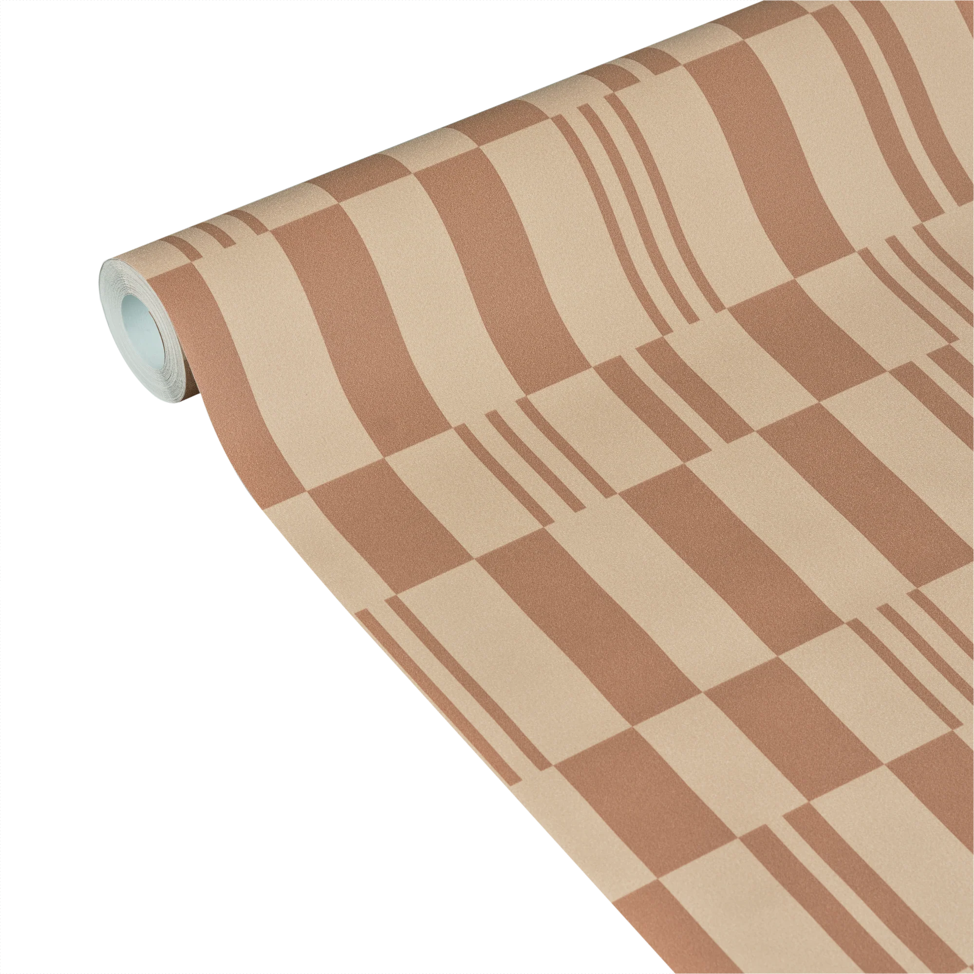 Papier peint intissé KLAVEN coloris chocolat au lait