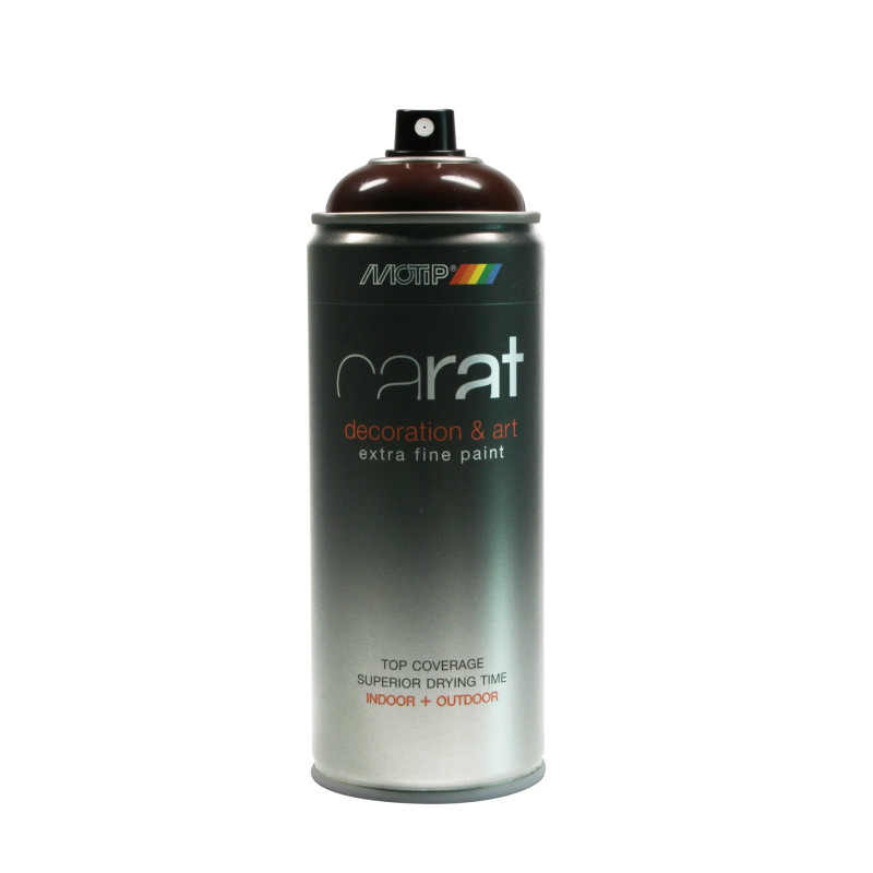 Peinture aérosol Carat Brun Chocolat brillante 0,4 L MOTIP
