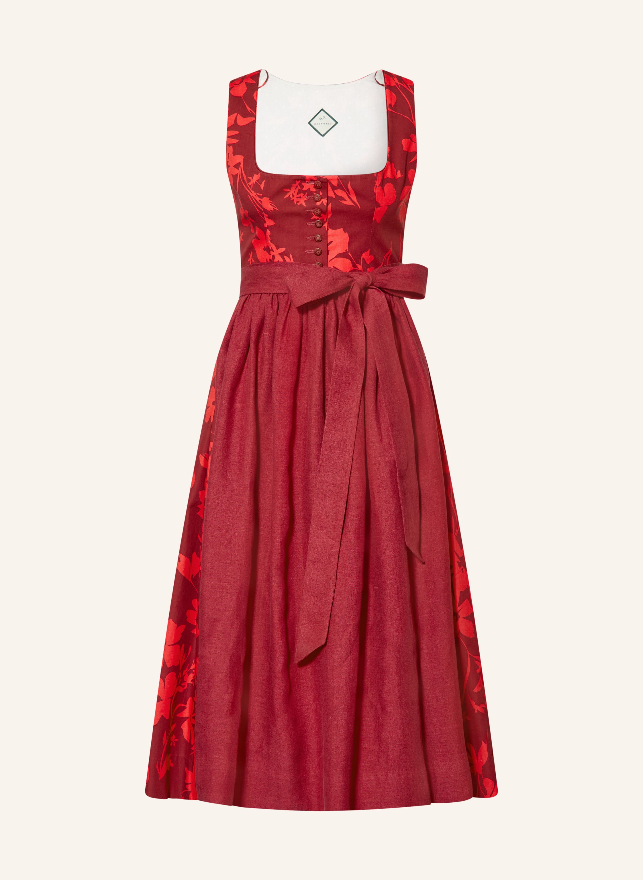 WALDORFF Dirndl CALENDULA mit Leinen
