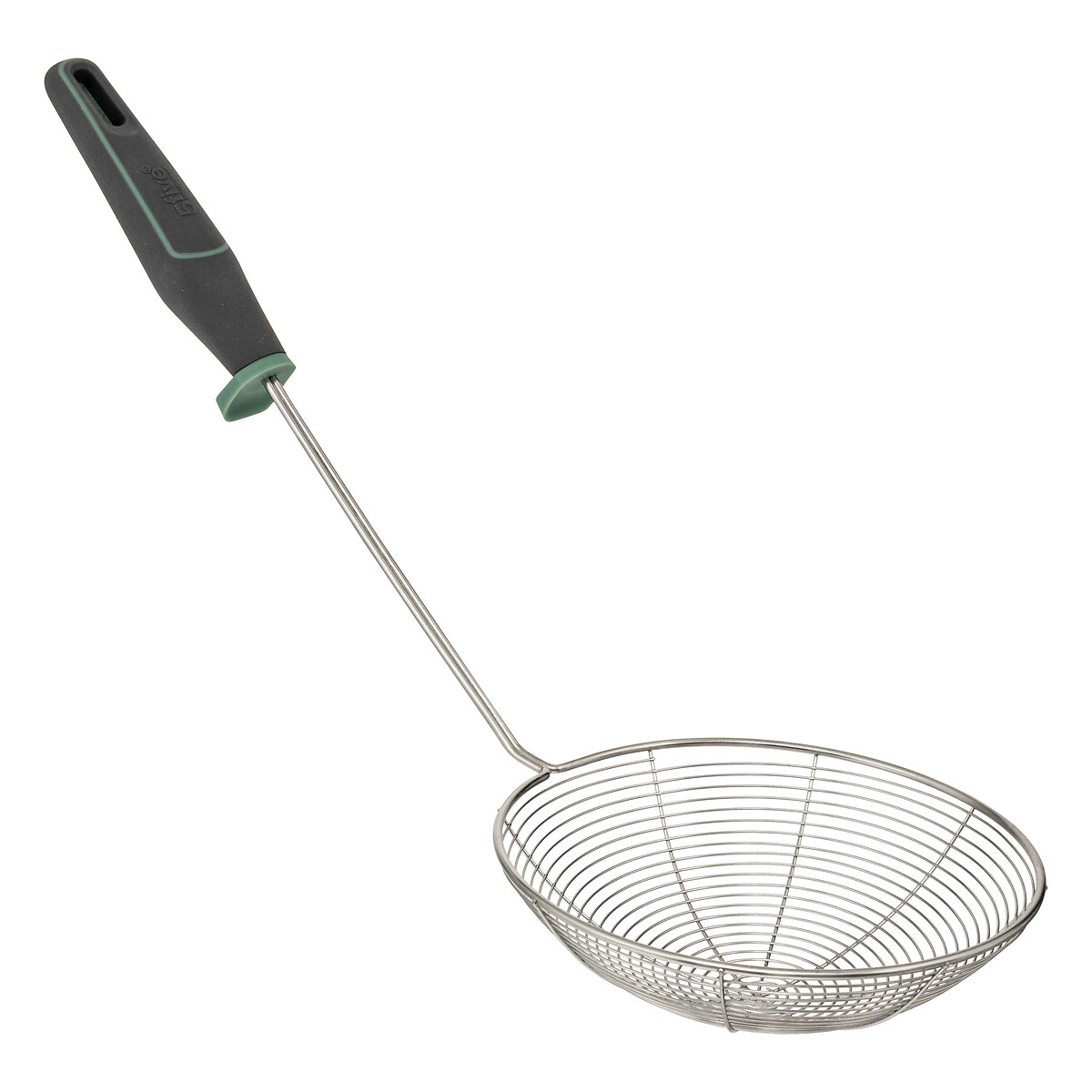 Espumadeira NEO preta em aço inoxidável