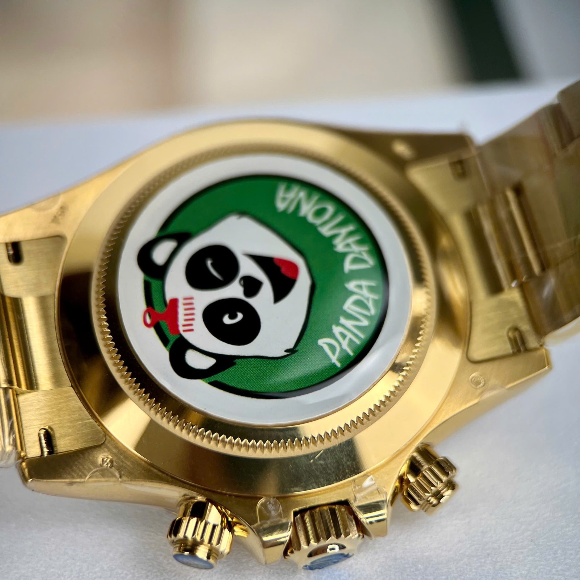 Rolex Daytona YG Plated Black Dial 40mm Oyster Super Clone