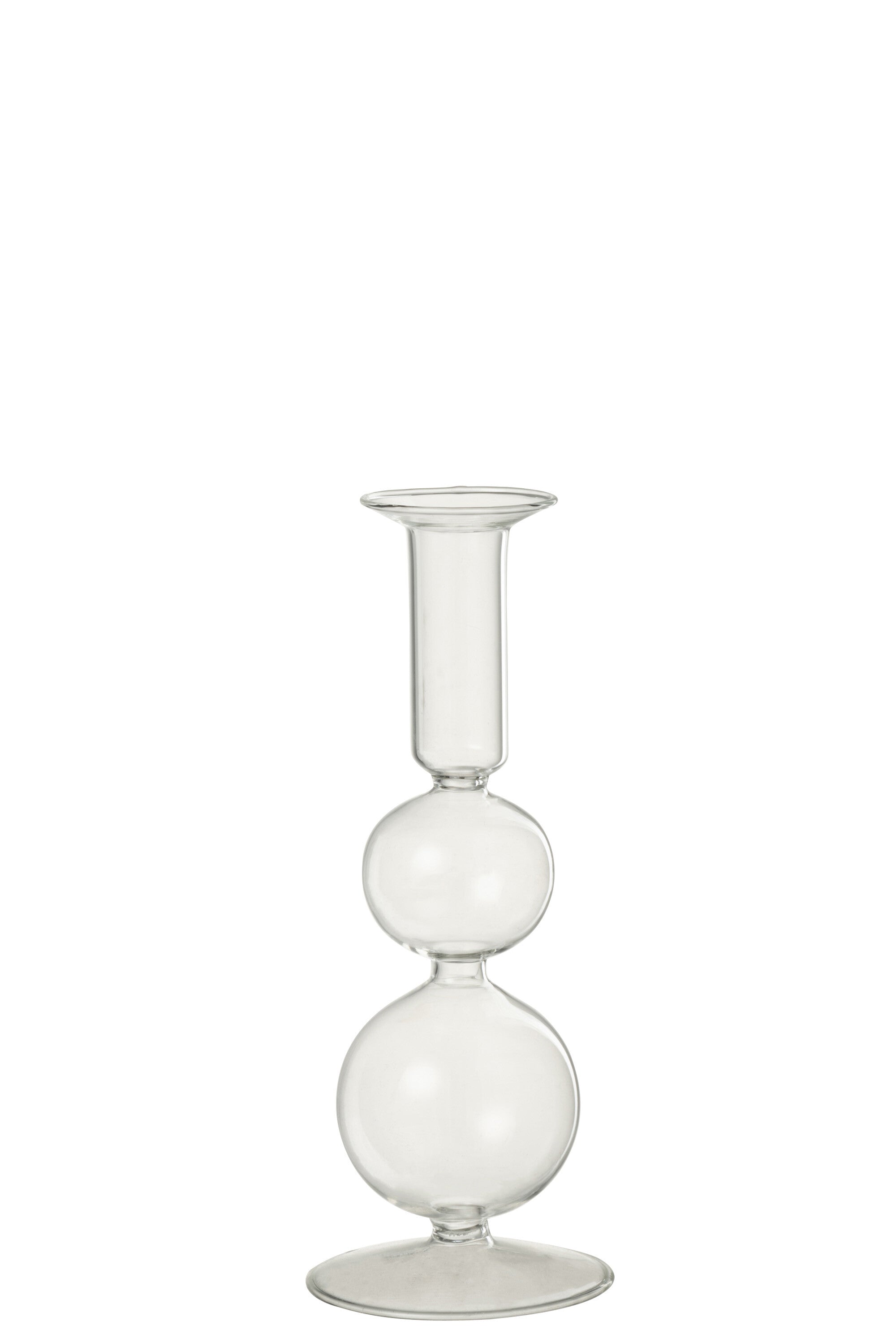 J-Line kaarshouder Ballen - glas - transparant - large
