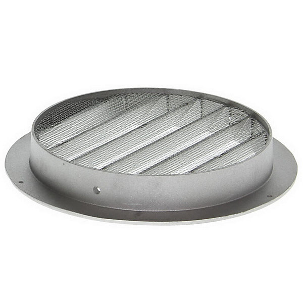 Grille aération extérieure circulaire pare-pluie aluminium prise ou rejet d'air en façade - Diamètre (mm) 160