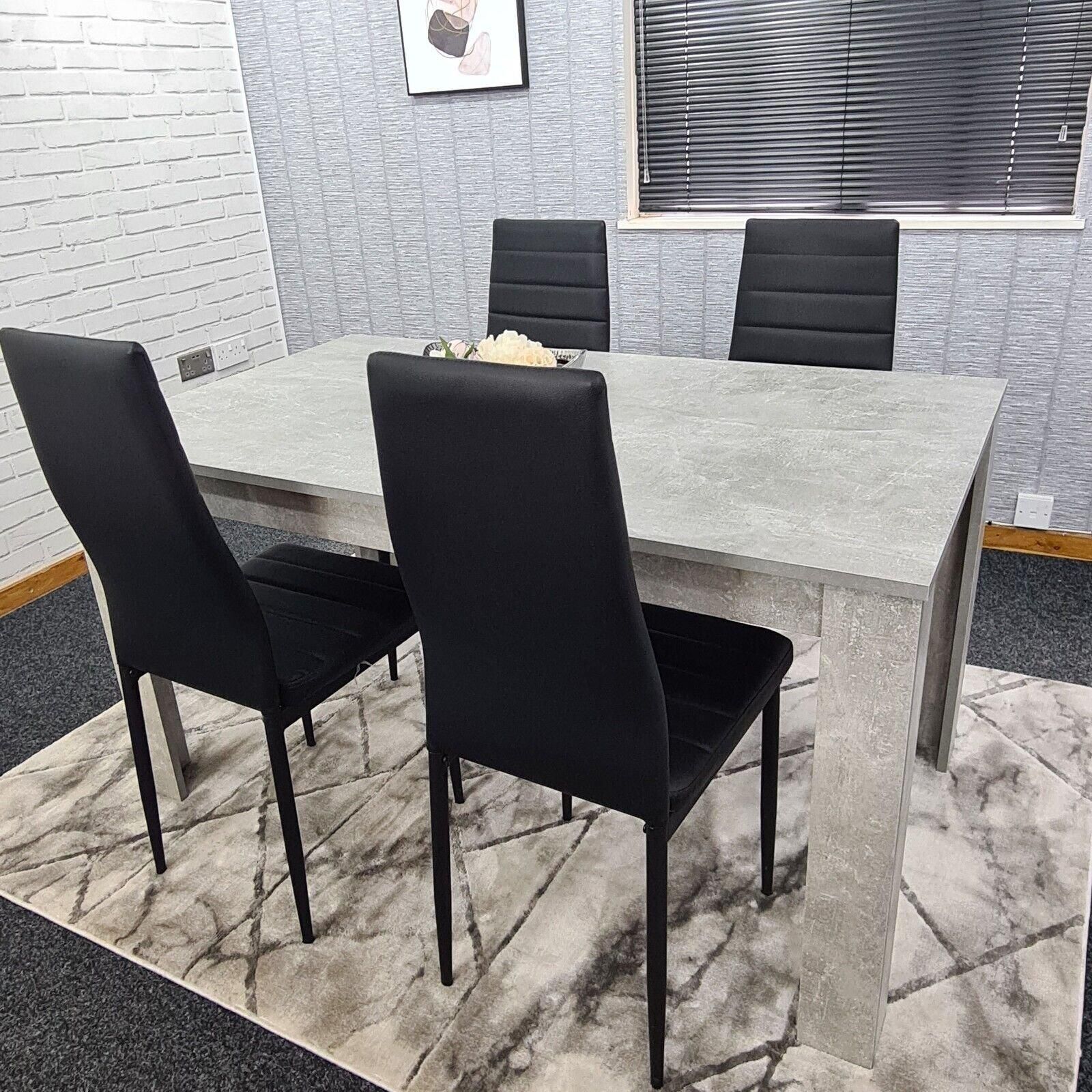 KOSY KOALA Dining Table With 4 Chairs, Kitchen Dining Table Set Of 4
