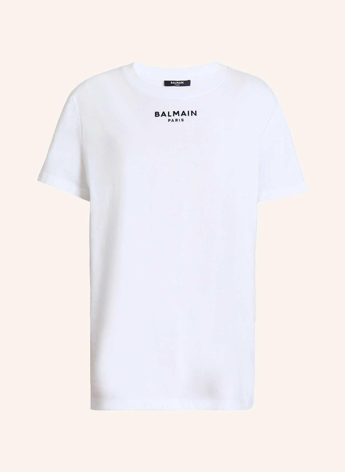BALMAIN Besticktes Balmain Paris T-Shirt