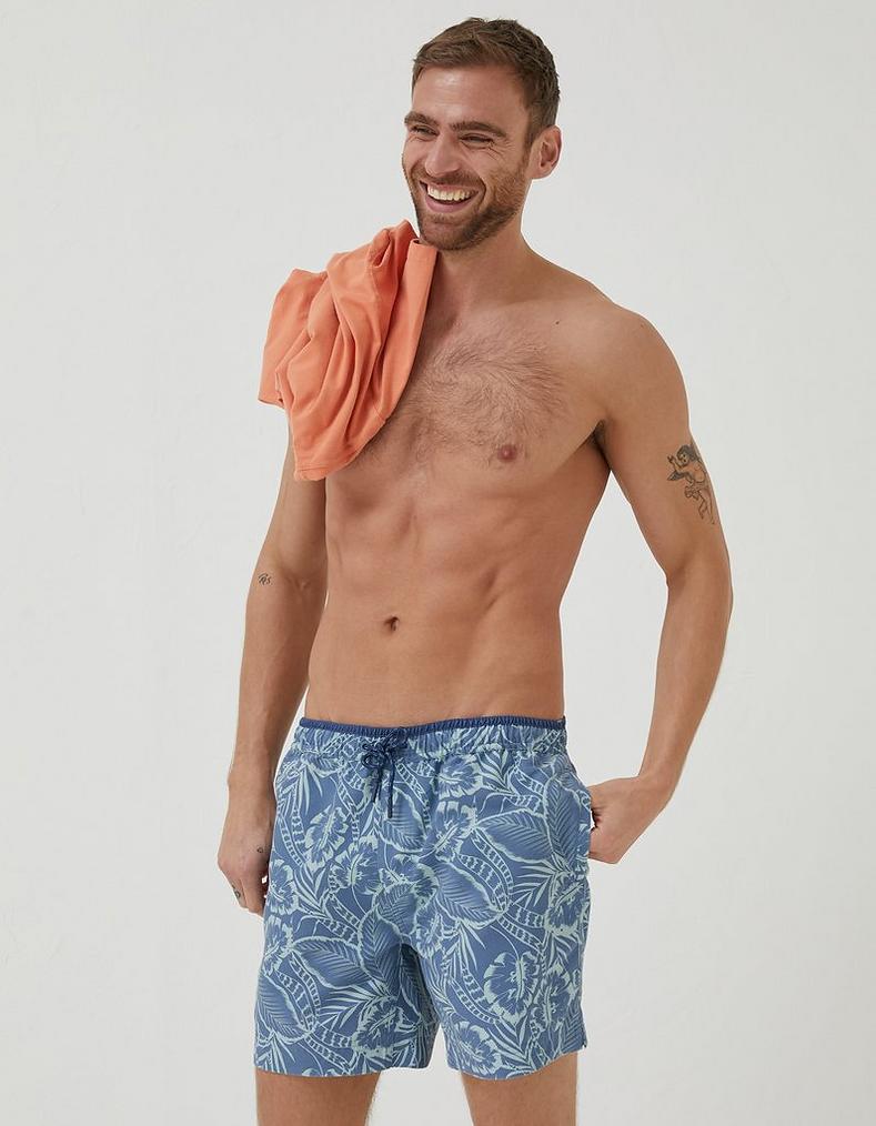 Trevose Palm Print Swim Shorts