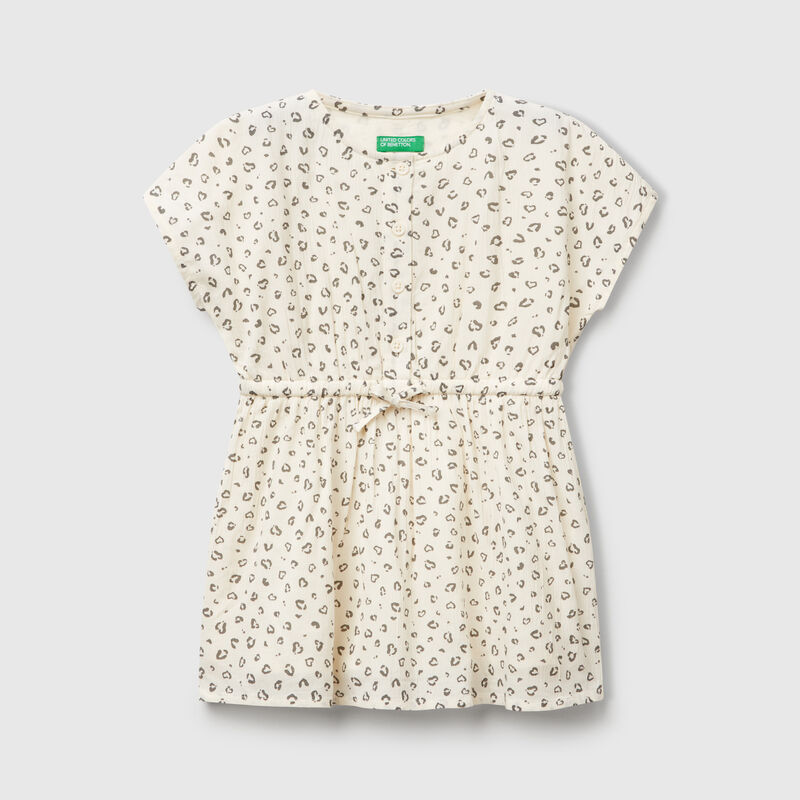 Dress with animal print