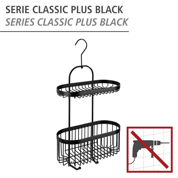 Caddy »Classic Pl. schwarz«, Stahl, schwarz