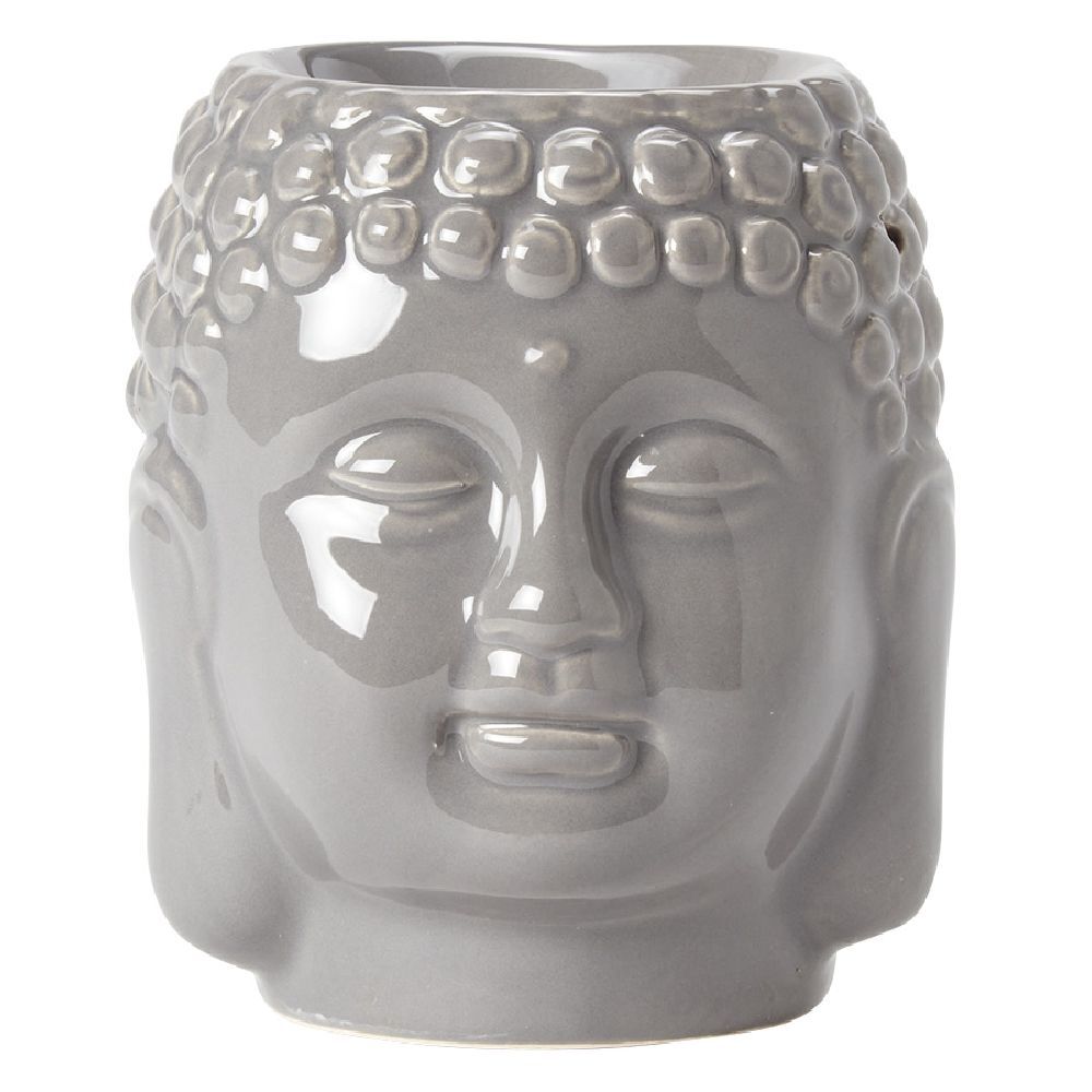 Br&ucirc;le parfum tête Bouddha en grès (2 modèles)
