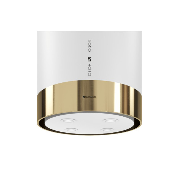 Okap kuchenny GLOBALO Cylindro Isola 39.7 Light Gold Ring