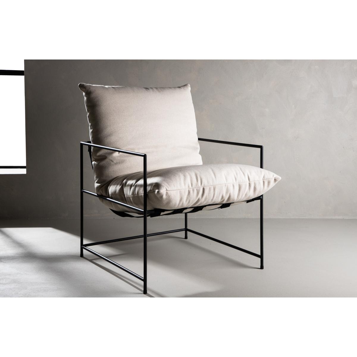 Svea - Mera fauteuil - linnen - beige