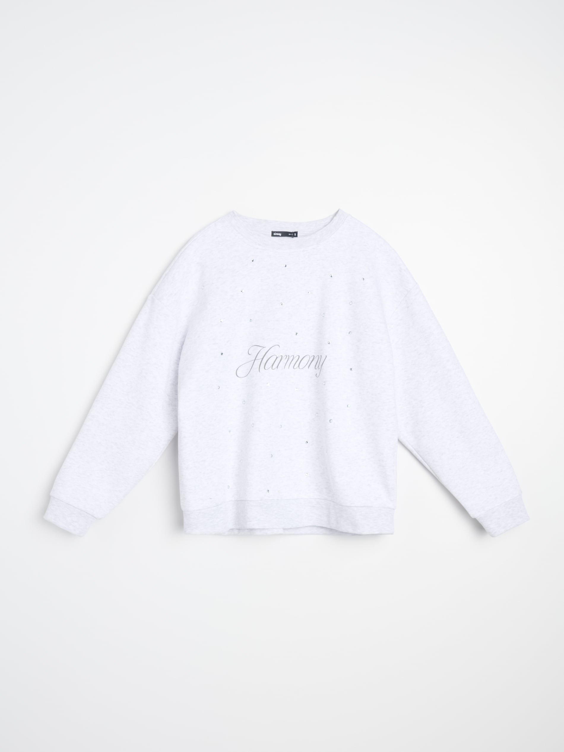 Bluza crewneck z cyrkoniami