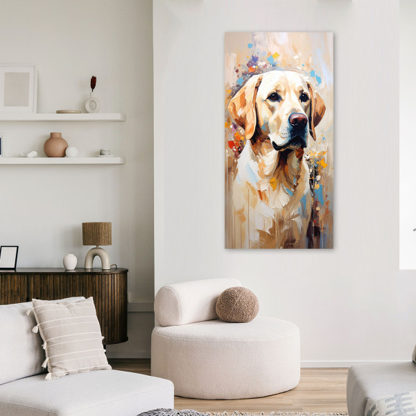 Obraz nowoczesny do salonu biura, Pies Labrador retriever Zwierzę 40x80