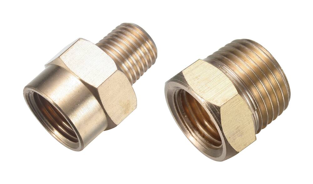 Mastercraft Brass 3/8-in & 1/4-in NPT Reducer & Increaser
